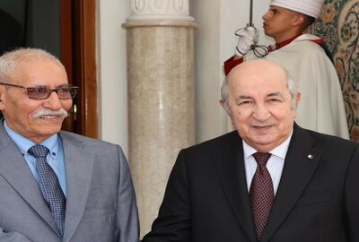 الرئيس الجزائري يستقبل زعيم جبهة البوليساريو