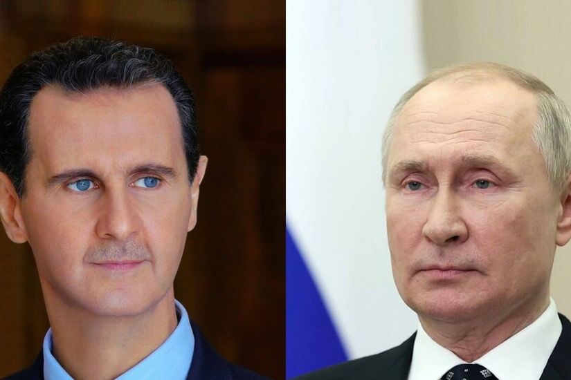 الأسد يهنئ بوتين بتنصيبه رئيسا