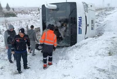مصرع سائح روسي وإصابة 26 بحادث حافلة في تركيا