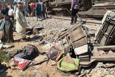 وزارة الصحة المصرية تعلن مصرع 32 مواطنا وإصابة 66 آخرين في حادث قطاري سوهاج