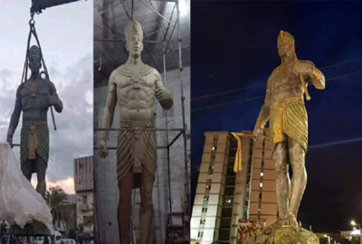 تمثال لملك بزي فرعوني في الجزائر يثير الجدل في مصر
