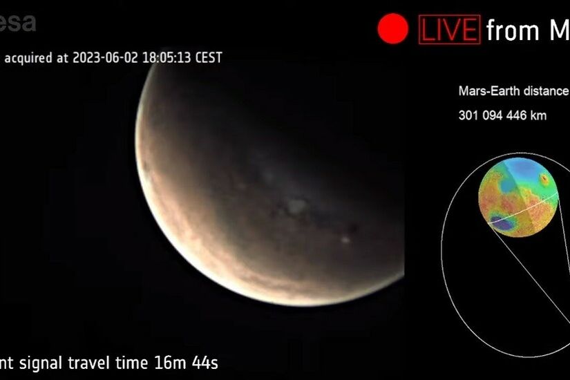 على بعد 301 مليون كم من الأرض.. الأمطار تعيق أول بث مباشر من كوكب المريخ