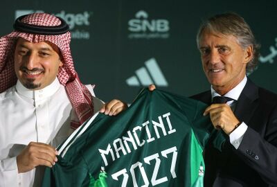 مصدر إيطالي.. الشكوك تحوم حول استمرار مانشيني مع منتخب السعودية