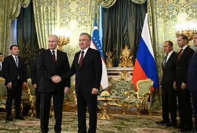 رئيس أوزبكستان في لقاء مع بوتين: نتوقع زيادة التجارة مع روسيا إلى 12 مليار دولار في 2023