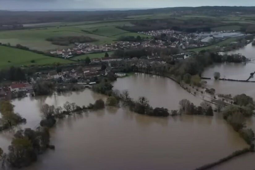 فيضانات استثنائية شمال فرنسا
