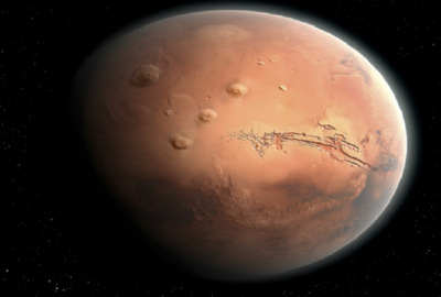 العثور على كمية هائلة من الجليد المائي على سطح المريخ!