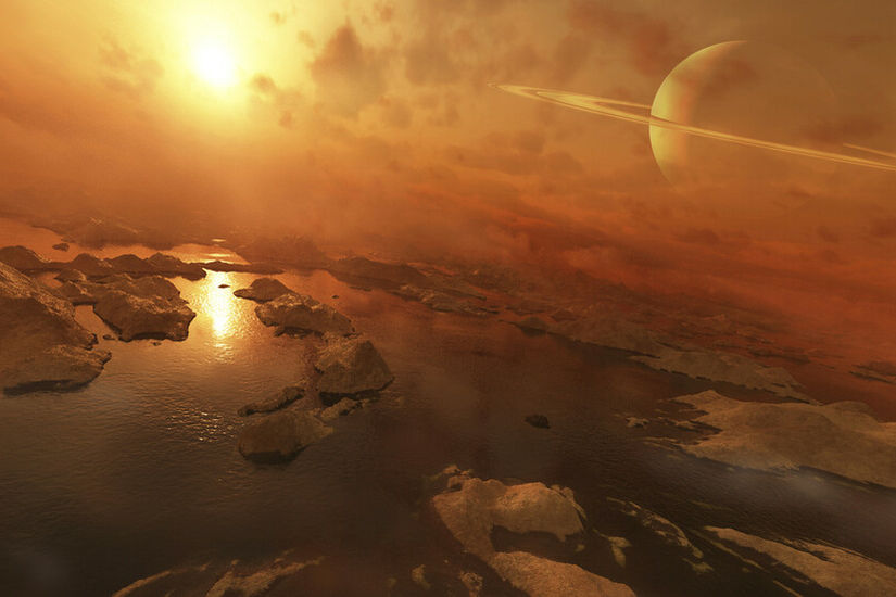 تيتان يخيب الآمال في العثور على حياة في النظام الشمسي الخارجي
