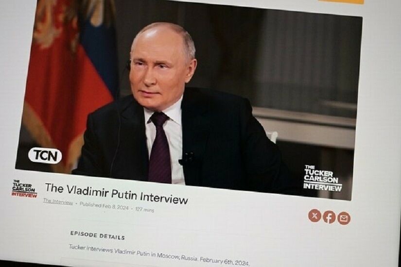 بوتين يوضح لماذا استهل حواره مع الصحفي كارلسون بشرح موجز عن تاريخ روسيا
