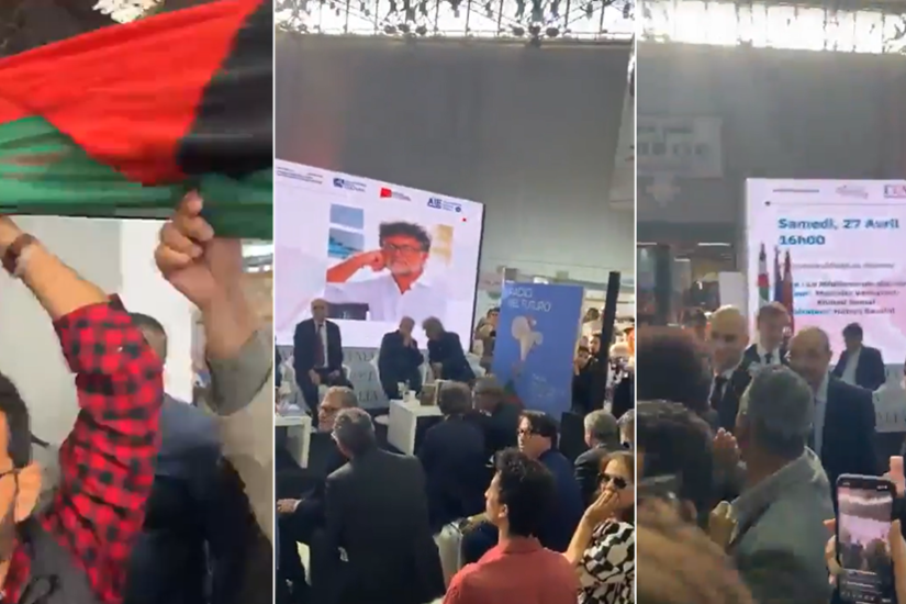 نصرة لغزة.. تونسيون يطردون سفير إيطاليا من معرض الكتاب