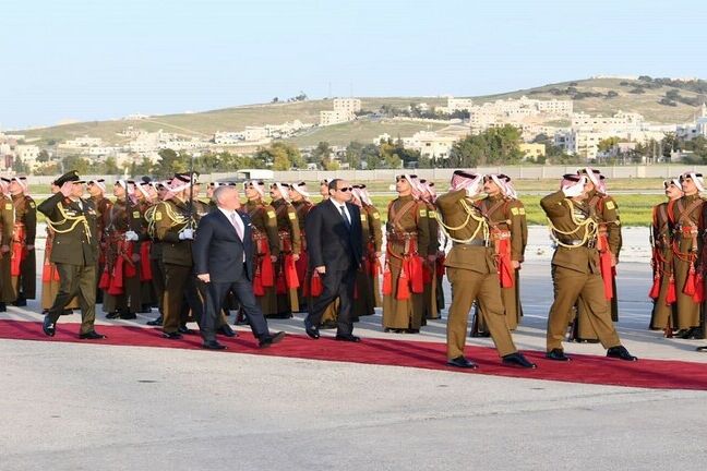 العاهل الأردني الملك عبدالله الثاني والرئيس المصري عبدالفتاح السيسي يؤكدان رفض أي عمل عسكري في رفح
