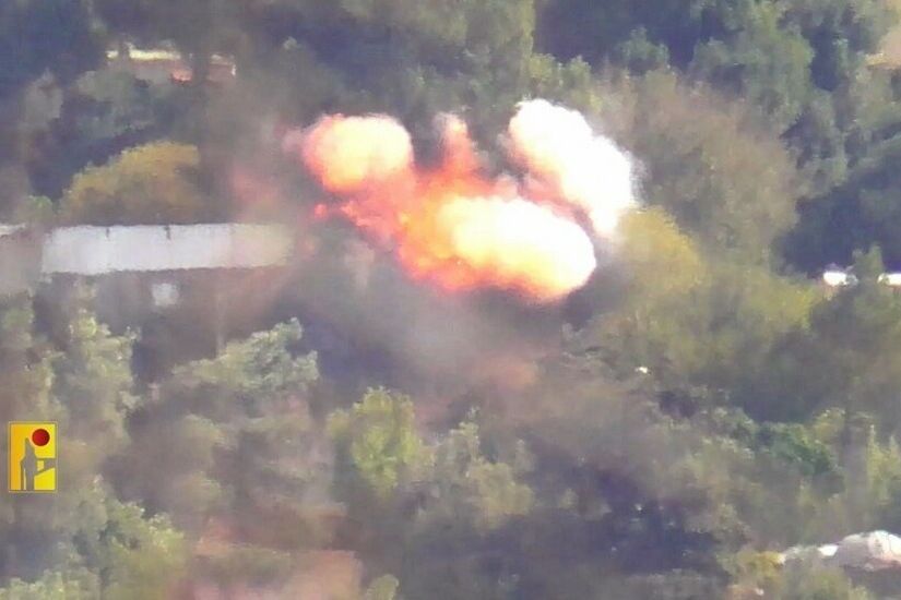 حزب الله يعرض مشاهد من استهداف مبنيين في مستوطنة شتولا شمال إسرائيل