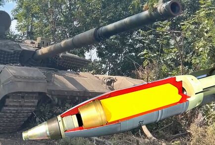 دبابات تي – 90 الروسية تستخدم في العملية العسكرية الخاصة قذائف التنغستن فائقة الكفاءة
