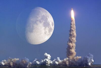 حل لغز صاروخ مجهول إصطدم بالقمر