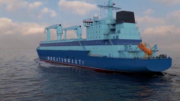 روسيا تصنع سفينة دعم تقني لكاسحات الجليد النووية