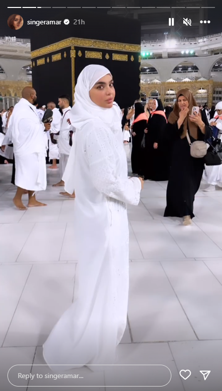 الفنانة اللبنانية قمر تثير تفاعلا بظهورها بالحجاب خلال أدائها مناسك العمرة (صور + فيديو)