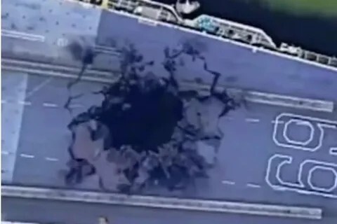 الصين تنشر صورا فضائية لآثار قصف الحوثيين لحاملة طائرات أمريكية