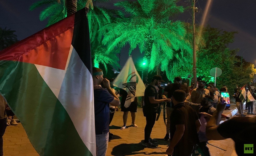 تظاهرات جديدة في بغداد تنديدا بالحرب على غزة: 