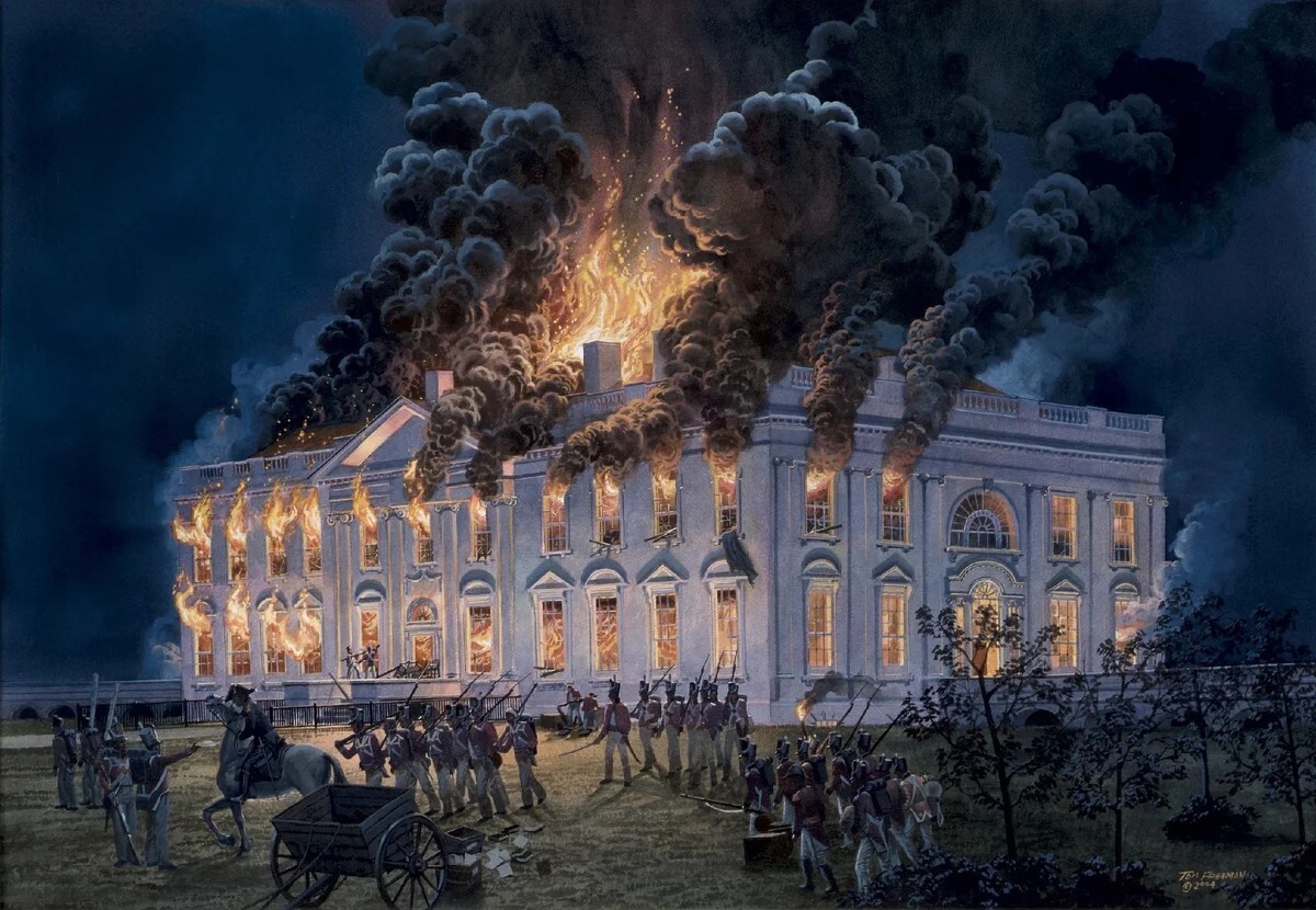 واشنطن سقطت والبيت الأبيض احترق و
