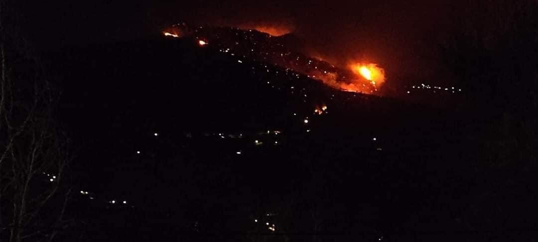 اندلاع حريق هائل بإحدى غابات ولاية بجاية شرق الجزائر (صور)+(فيديو)